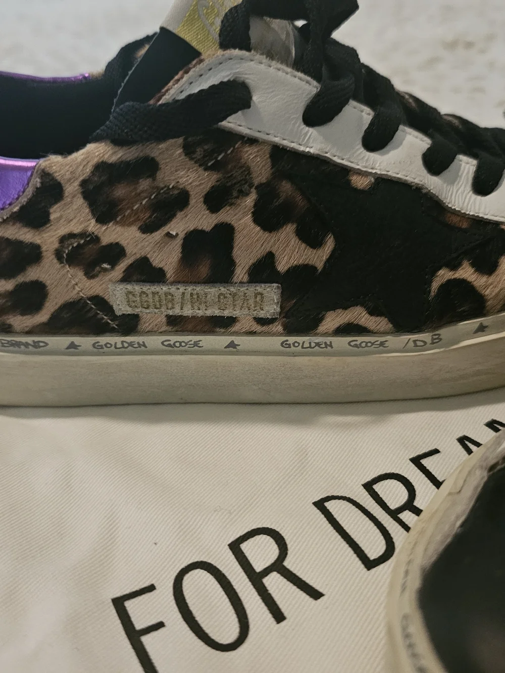 Golden Goose Hi Star Leopard Print Sneakers✨️